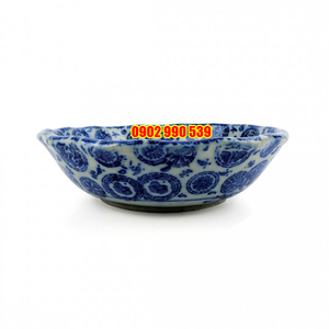 Tô Sứ Men Lam Vẽ Tay Hàng Xưa