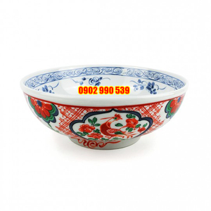 Tô Sứ Ngũ Sắc Vẽ Tay Có Triện