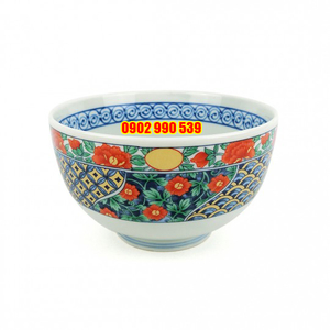 Tô Sứ Ngũ Sắc Vẽ Vàng Xưa Có Triện