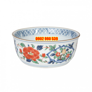 Tô Sứ Ngũ Sắc Viền Nâu