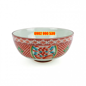 Tô Sứ Ngũ Sắc Viền Socola