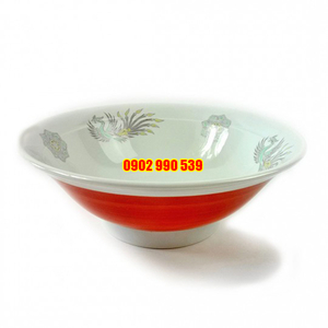 Tô Sứ Phụng Đỏ Có Triện Đẹp