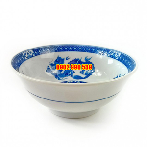 Tô Sứ Rồng Men Lam Có Triện