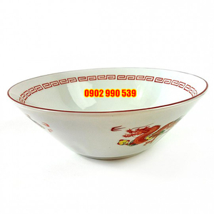 Tô Sứ Rồng Trắng Có Triện