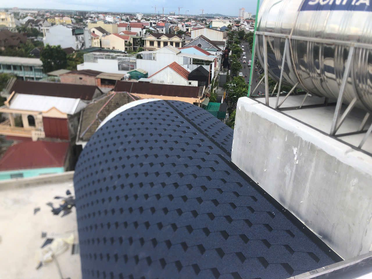 Ngói lợp bitum phủ đá dạng tổ ong HP001-BITUM-BINH DƯƠNG