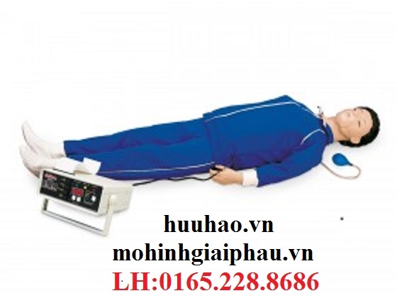 Mô hình hồi sức cấp cứu toàn thân với bộ nhớ và máy in
