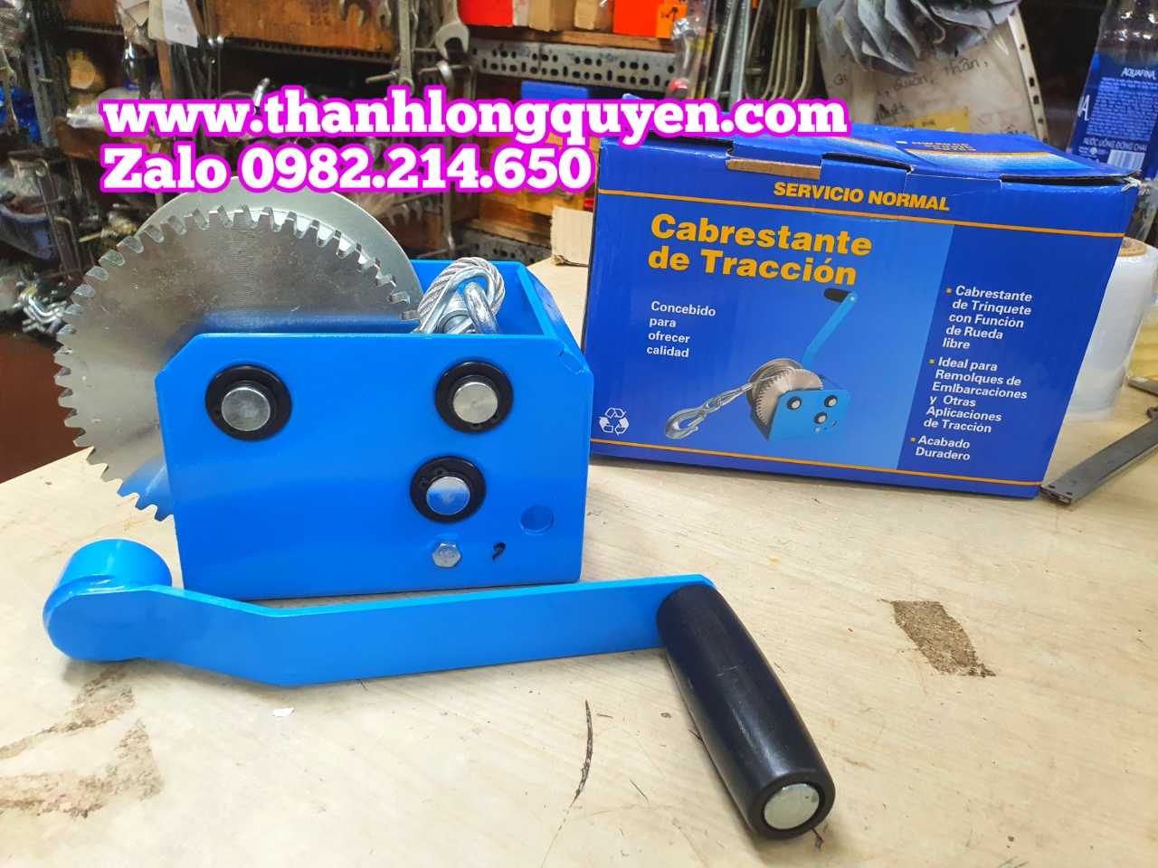 TỜI QUAY TAY 1 TẤN 2500LBS 1134KGS MODEL HW2500 CHẤT LƯỢNG