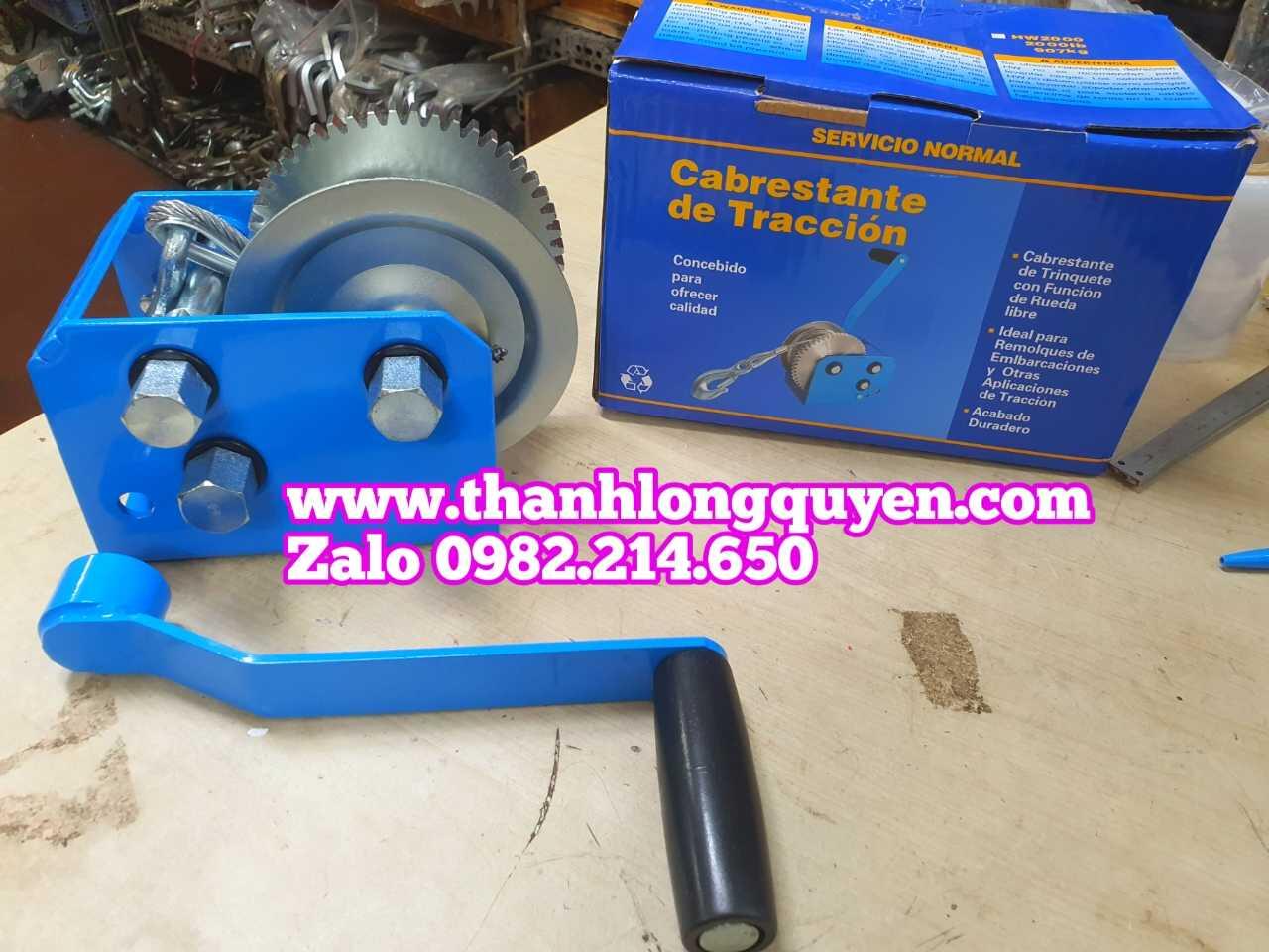 TỜI QUAY TAY 1 TẤN 2500LBS 1134KGS MODEL HW2500 CHẤT LƯỢNG