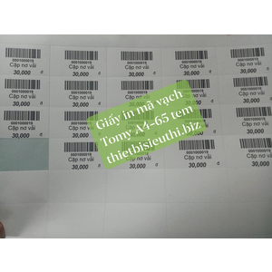 Giấy in tem mã vạch Tomy A4 145