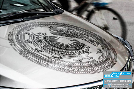 【TOP】11+ Mẫu decal tem xe có hình hoa văn trống đồng đẹp dành cho ô tô