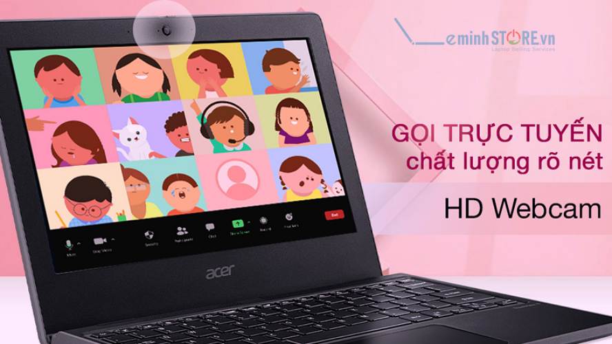 HD Webcam hỗ trợ học trực tuyến tiện lợi