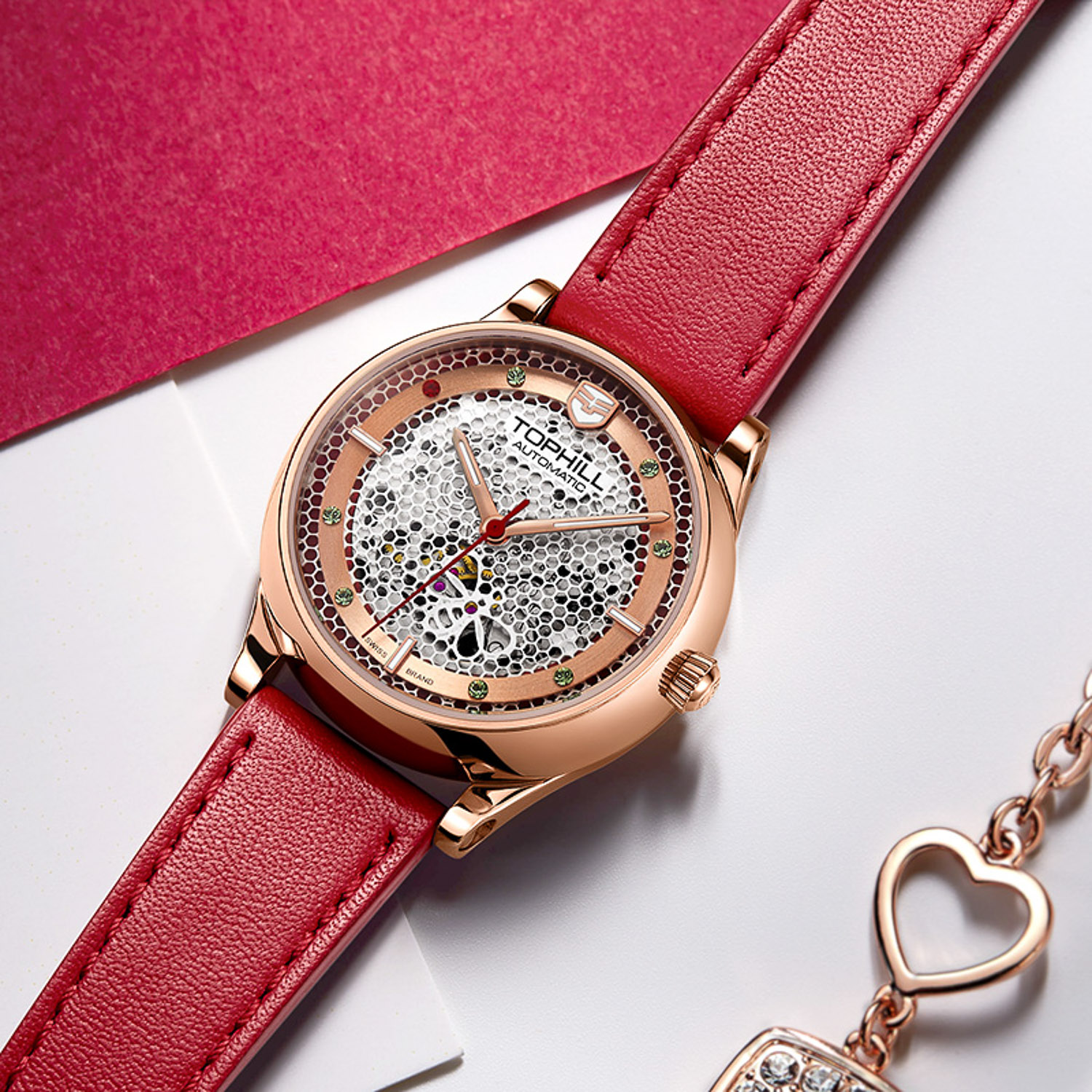 Đồng Hồ Nữ Tophill TV003L.S2388R Đồng Hồ Nữ Tophill TV003L.S2388R