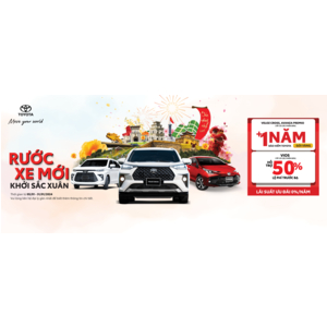 Toyota và hệ thống Đại lý tiếp tục khuyến mại hấp dẫn cho các mẫu xe Toyota trong tháng 01/2024