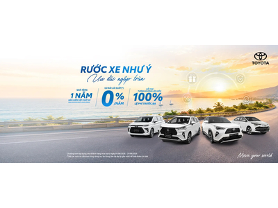 Toyota Việt Nam công bố chương trình ưu đãi cho khách hàng mua xe tháng 8/2026