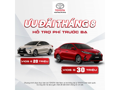 Toyota Việt Nam cùng hệ thống đại lý triển khai chương trình ưu đãi lên đến 30 triệu đồng cho Vios