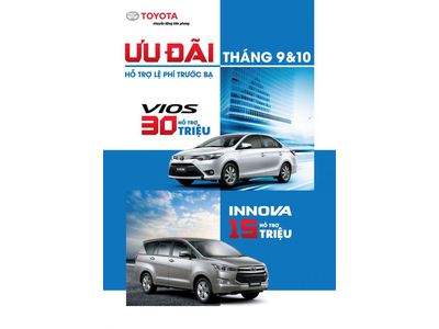 Toyota Việt Nam Triển Khai Chương Trình Khuyến Mãi Cho Khách Hàng Mua Xe Trong Tháng 9 & 10