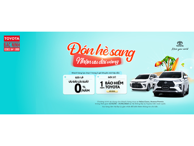 TOYOTA VIỆT NAM TRIỂN KHAI CHƯƠNG TRÌNH KHUYẾN MẠI CHO KHÁCH HÀNG MUA XE VELOZ CROSS & AVANZA PREMIO TRONG THÁNG 5/2024