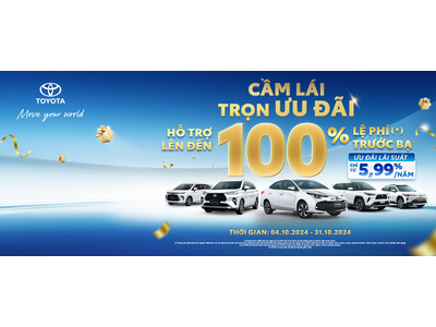 TOYOTA VIỆT NAM TRIỂN KHAI CHƯƠNG TRÌNH KHUYẾN MẠI CHO MẪU XE VIOS, VELOZ CROSS, AVANZA PREMIO, YARIS CROSS VÀ COROLLA CROSS TRONG THÁNG 11/2024