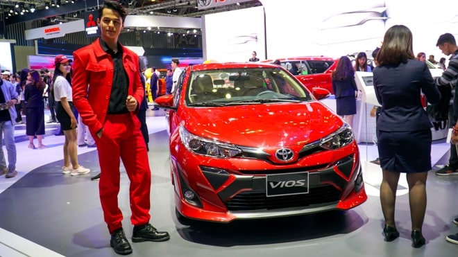 toyota vios nâng cấp body kit tại VMS 2019