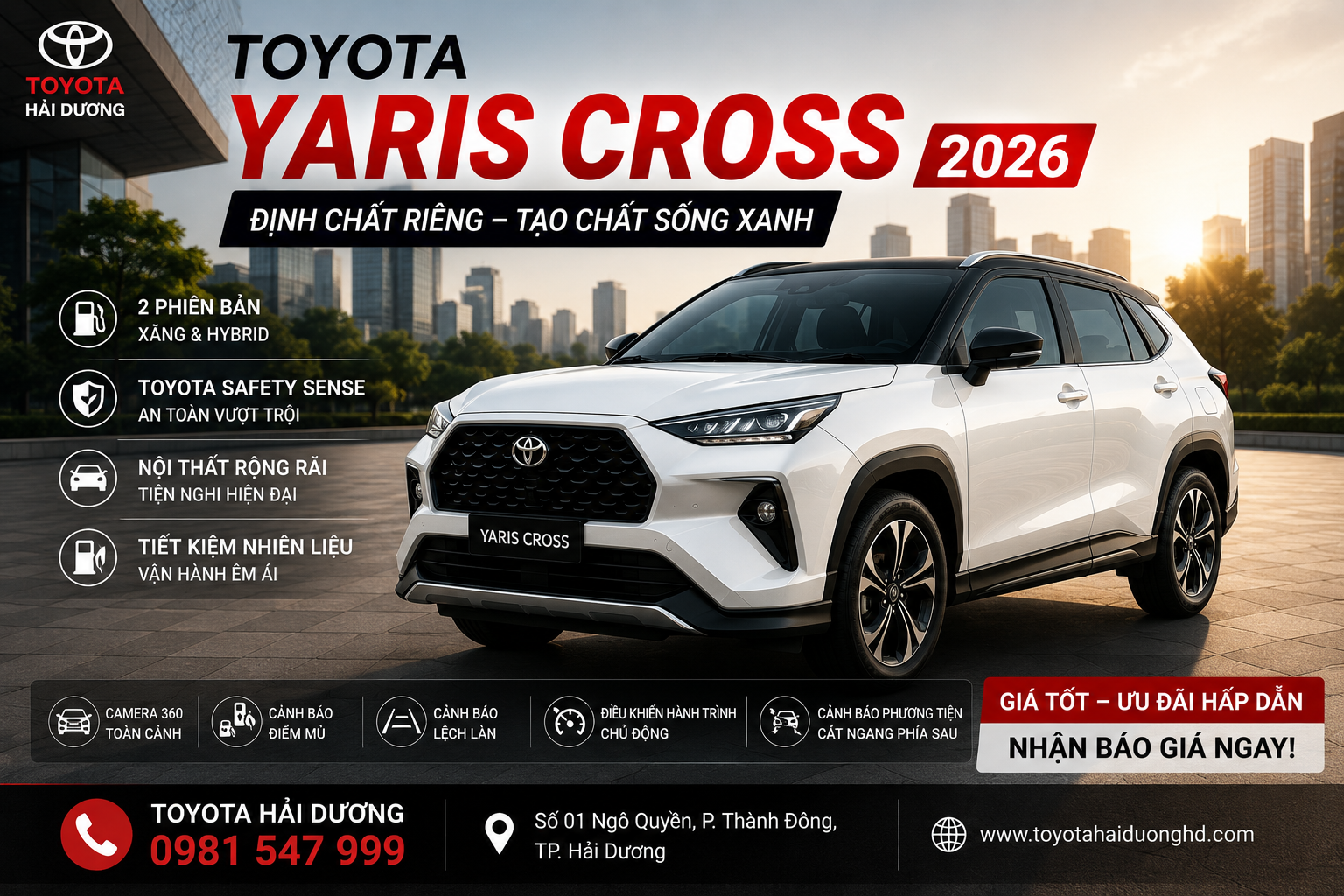 Toyota Yaris Cross tại Showroom Toyota Hải Dương