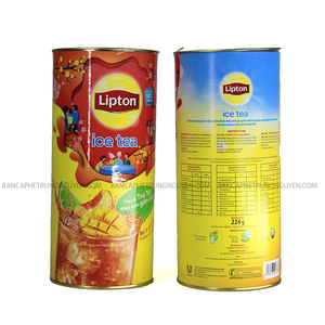 Hộp Quà Ống Trà Lipton Tan icetea Vị Chanh Và Đào 16 Gói