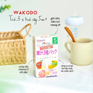 Trà Trái Cây Tổng Hợp Wakodo 🇯🇵- cho bé từ 5 tháng trờ lên