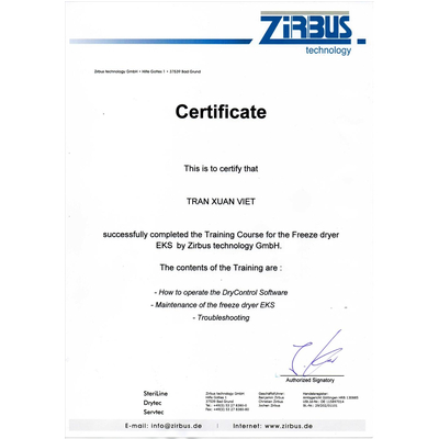 Máy đông khô Vacxin