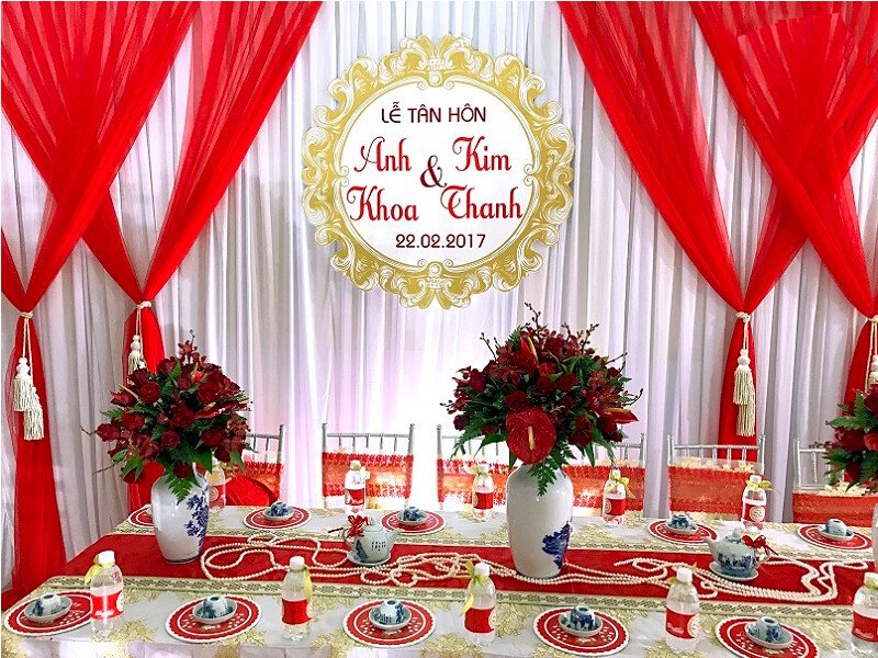 Dịch vụ trang trí tiệc cưới giá rẻ tại TP.HCM