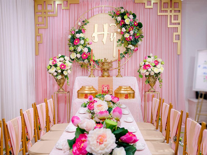 Dịch vụ trang trí tiệc cưới – trang trí bàn thờ gia tiên giá rẻ tại Quận Tân Phú, TP.HCM