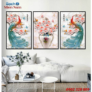 Tranh 3d bộ tam ốp tường BTT102