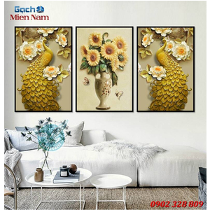 Tranh 3d bộ tam ốp tường BTT103