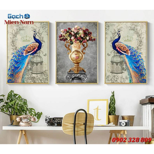 Tranh 3d bộ tam ốp tường BTT65