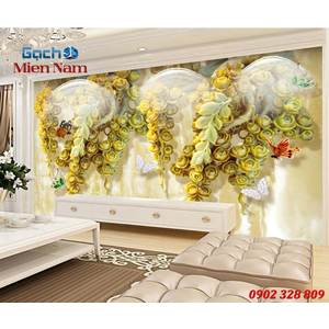 TRANH 3D HOA MẪU ĐƠN HMD182
