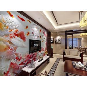 Tranh 3d Hoa Sen Đẹp HSM59