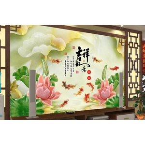 Tranh 3d Hoa Sen Đẹp HSM72