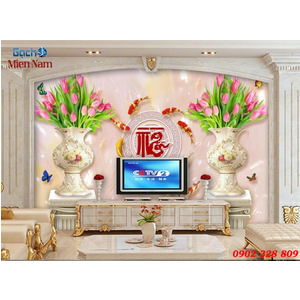 TRANH 3D HOA TULIP HTL95
