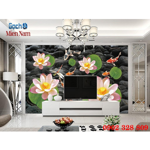 Tranh 3d Mẫu Cá Koi đẹp CKM83