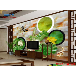 Tranh 3d Mẫu Cá Koi đẹp CKM169