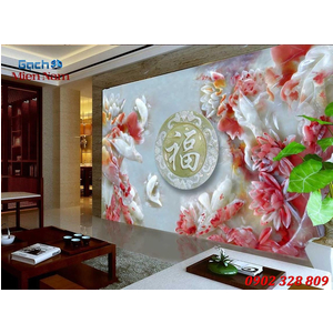 Tranh 3d Mẫu Cá Koi đẹp CKM184