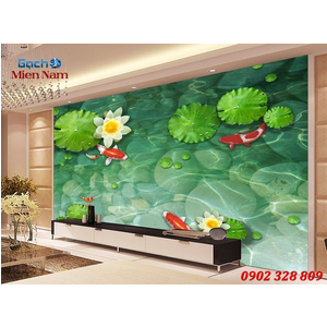 Tranh 3d Mẫu Cá Koi đẹp CKM145