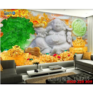 Tranh 3d Phật Di Lặc PDL64