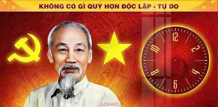 Tranh Đồng Hồ _ Biểu Tượng Bác
