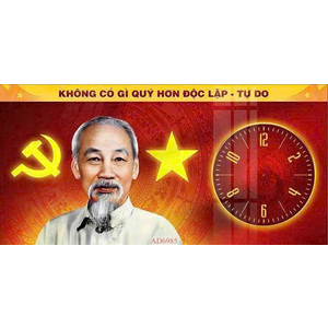 Tranh Đồng Hồ _ Biểu Tượng Bác