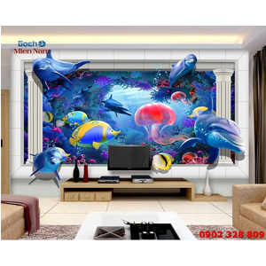 Tranh Gạch 3D Biển Đại Dương TDD24