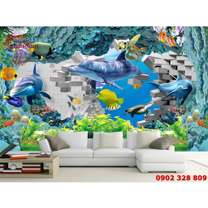 Tranh Gạch 3D Biển Đại Dương TDD13