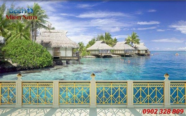 Tranh gạch 3D cảnh biển đẹp