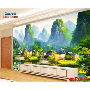 Tranh gạch 3d đồng quê ốp tường DQ60