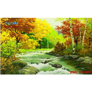 Tranh gạch 3d đồng quê ốp tường DQ63