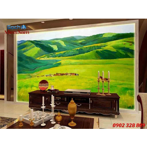Tranh gạch 3d đồng quê ốp tường DQ68