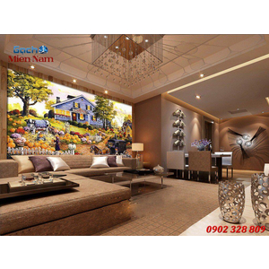 Tranh gạch 3d đồng quê ốp tường DQ71